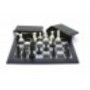 Magnetic Chess/Checkers Black/White 16''