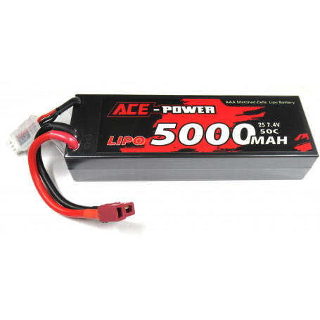 Ace Power 500Mah 50C 2S Lipo 7.4v Deans Plug