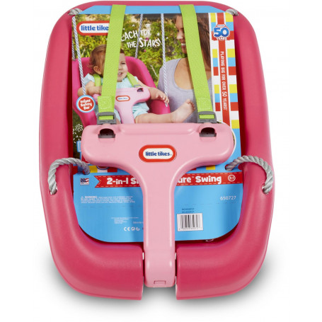 Little Tikes 2 In 1 Snug N Secure Swing Magenta