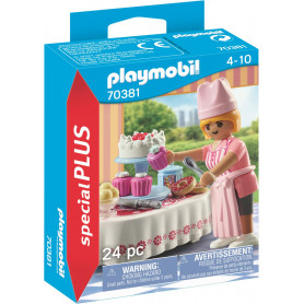 Playmobil -  Baker with Dessert Table