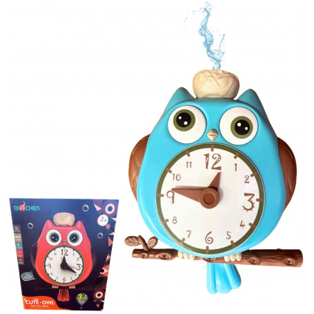 Cute Owl Clock Bath Toy