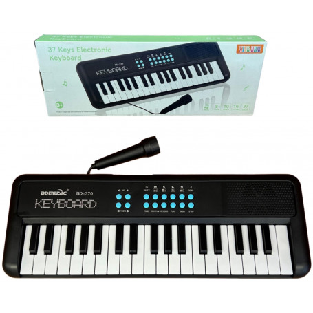 Electric Keyboard and Microphone - 37 Keys