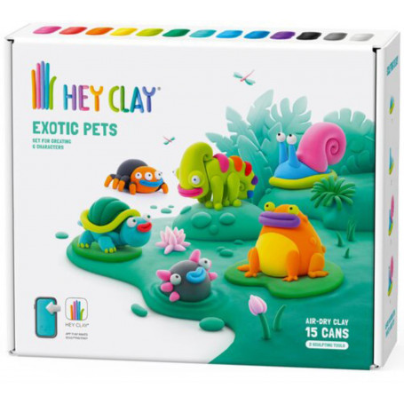 HEY CLAY - Exotic Pets (15 Cans & 2 Tools)