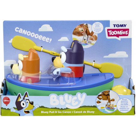 TOMY Bluey Paddling Canoe bath toy