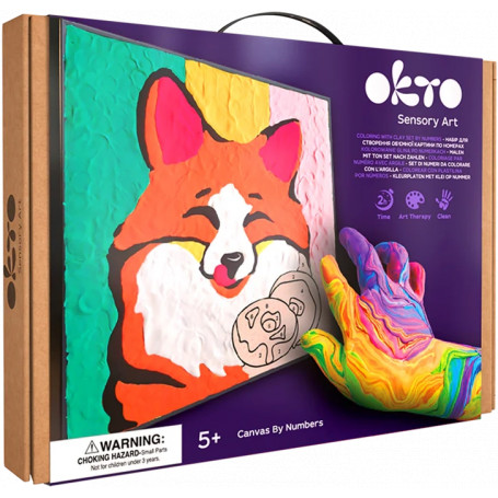 OKTO Clay - Fox Coloring with Clay Set