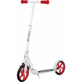 A5 Lux Scooter - Silver/ Red