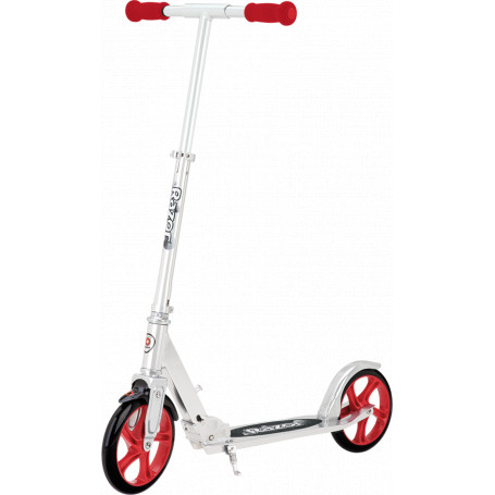 A5 Lux Scooter - Silver/ Red