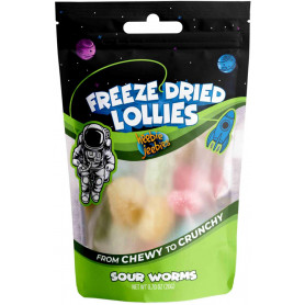 Mini Sour Worms Freeze Dried