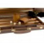 Dal Rossi Backgammon, walnut With Handle, 18"