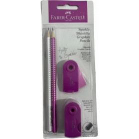 Faber-Castell Pencil set Sparkle pearl pink/white BC