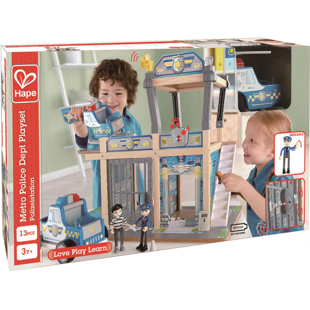 Hape Metro Police Dept Playset Afterpay Available!