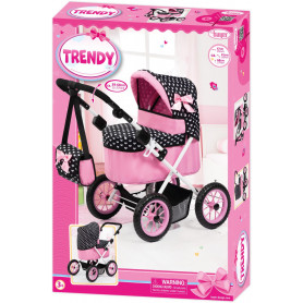 Trendy - Pink with Black Hood& Pink Bow - NEW