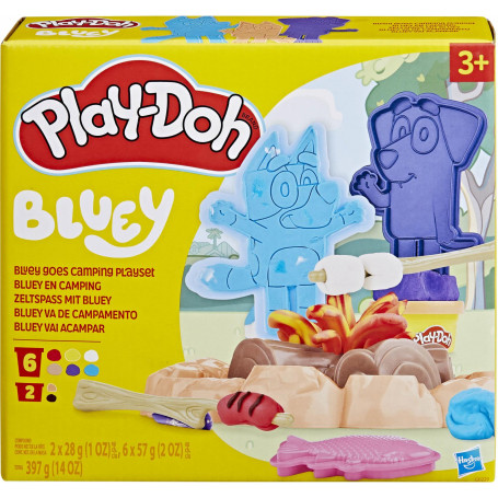 PLAY DOH BLUEY GOES CAMPING PLAYSET