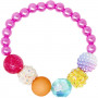 Pink Poppy - Rainbow Necklace and Bracelet Set