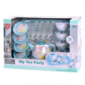 PLAYGO - MY TEA PARTY -14 PCS (METALWARE)