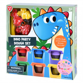 DINO PARTY DOUGH SET (6 x 2 OZ DOUGH INCLUDED)