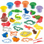 DINO PARTY DOUGH SET (6 x 2 OZ DOUGH INCLUDED)