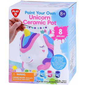 PAINT YOUR OWN - UNICORN CERAMIC POT - 8 PCS