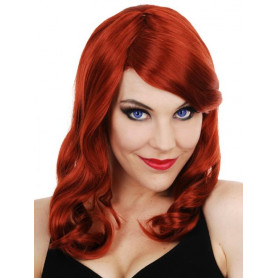 Dr Tom's Scarlett with Side Fringe Red Wig