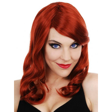 Dr Tom's Scarlett with Side Fringe Red Wig