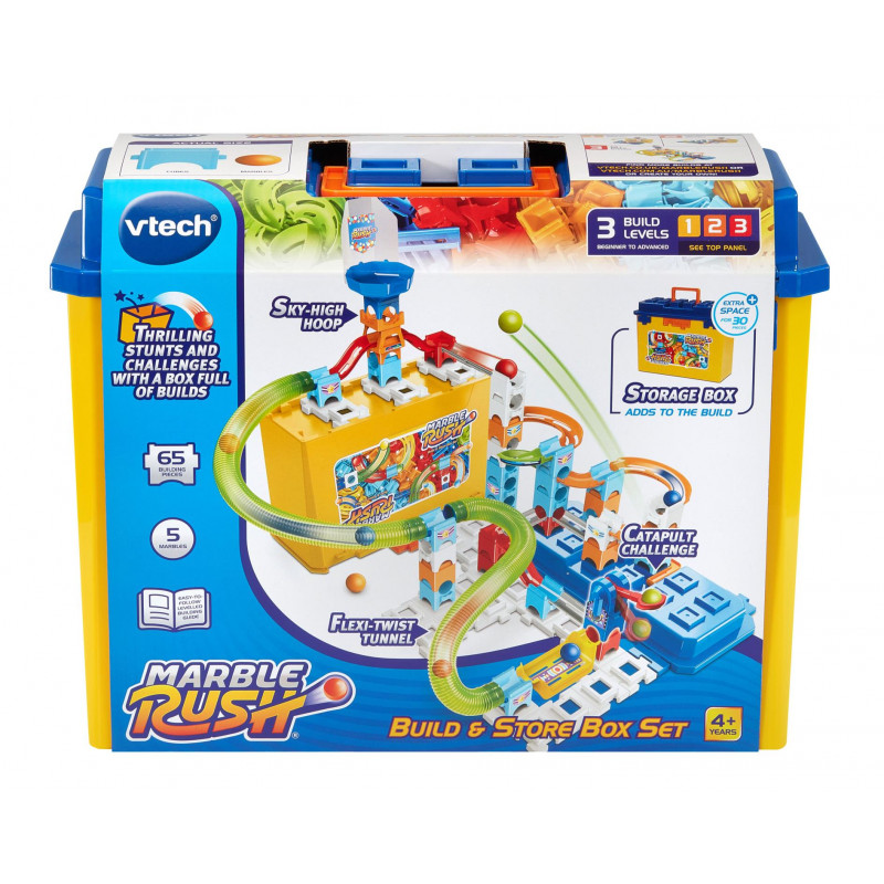 VTech Marble Rush Build & Store Box Set - Afterpay