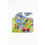 PUZZLE W KNOB CITY TRANSPORT 21X21CM