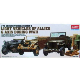 ACADEMY 1/72 GROUND VEHICLE SET No1 WW2 1310