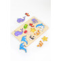 PUZZLE W KNOBS --SEA ANIMALS 29X21CM