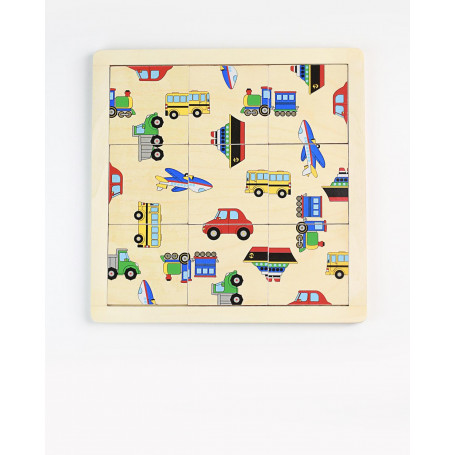 MATCHING PUZZLE VEHICLE 27X27CM