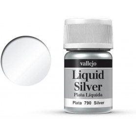 Vallejo 70790 Model Colour Metallic Silver (Alcohol Base) 35 ml Acrylic Paint