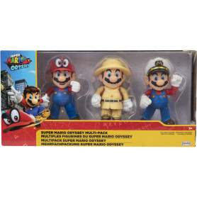 SUPER MARIO ODYSSEY - 4" figurines 3-pack boxset exclusive