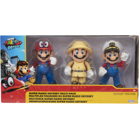 SUPER MARIO ODYSSEY - 4" figurines 3-pack boxset exclusive