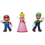 Nintendo Super Mario 4" 3 pack Mushroom Kingdom Diorama Set