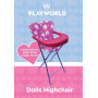 PLAYWORLD DOLL HIGHCHAIR PINK