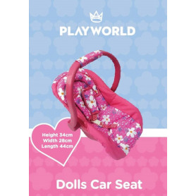 PLAYWORLD DOLL CAR SEAT PINK