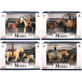 Twin Horse with Rider Set 4 Styles Assorted (D24)