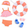 OUR GENERATION Deluxe Bathing Suit outfit w/Floaty