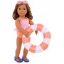 OUR GENERATION Deluxe Bathing Suit outfit w/Floaty