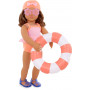 OUR GENERATION Deluxe Bathing Suit outfit w/Floaty