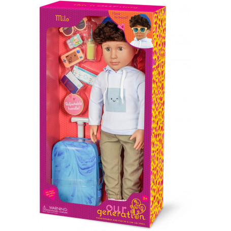 Activity Travel Boy Doll w/Accessories, Milo