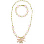 Pink Poppy Ballerina Necklace and Bracelet Set