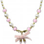 Pink Poppy Ballerina Necklace and Bracelet Set