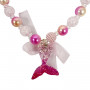 Pink Poppy - Mermaid Tail Necklace & Bracelet Set