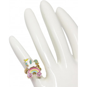 Pink Poppy - Fidget Rainbow Fantasy Sparkle Rings