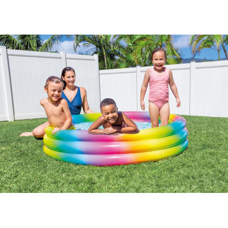 INTEX RAINBOW OMBRE POOL, 3-Ring