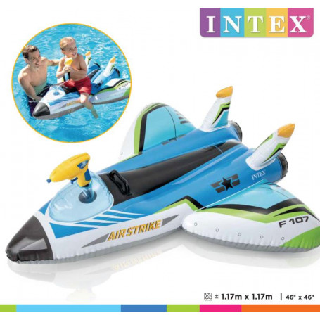 INTEX WATER GUN PLANE RIDE-ON, 2 Colors Asstd