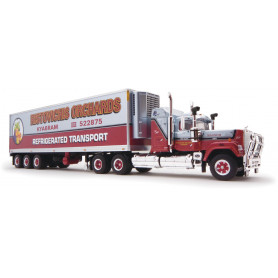 1:64 FREIGHT SEMI - REFRIGERATED, FEATURES PRIME MOVER & TRAILER