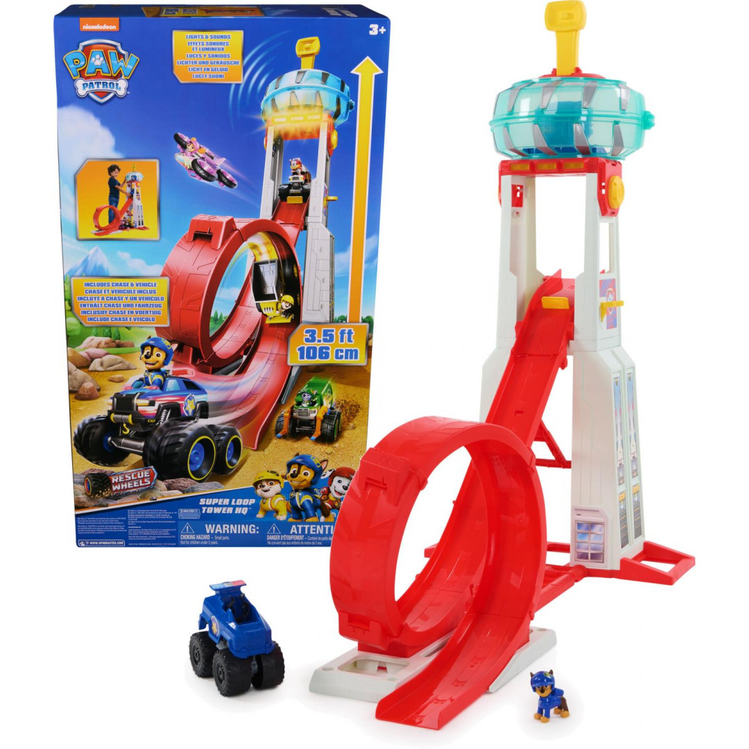 Paw Patrol Rescue Wheels Super Loop HQ Tower - Afterpay