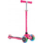 Globber Primo V2 scooter with Lights and Griptape - Fuchsia/ Pastel Pink