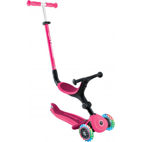 Globber GO UP ACTIVE with Lights - Fuchsia/ Dark Pink